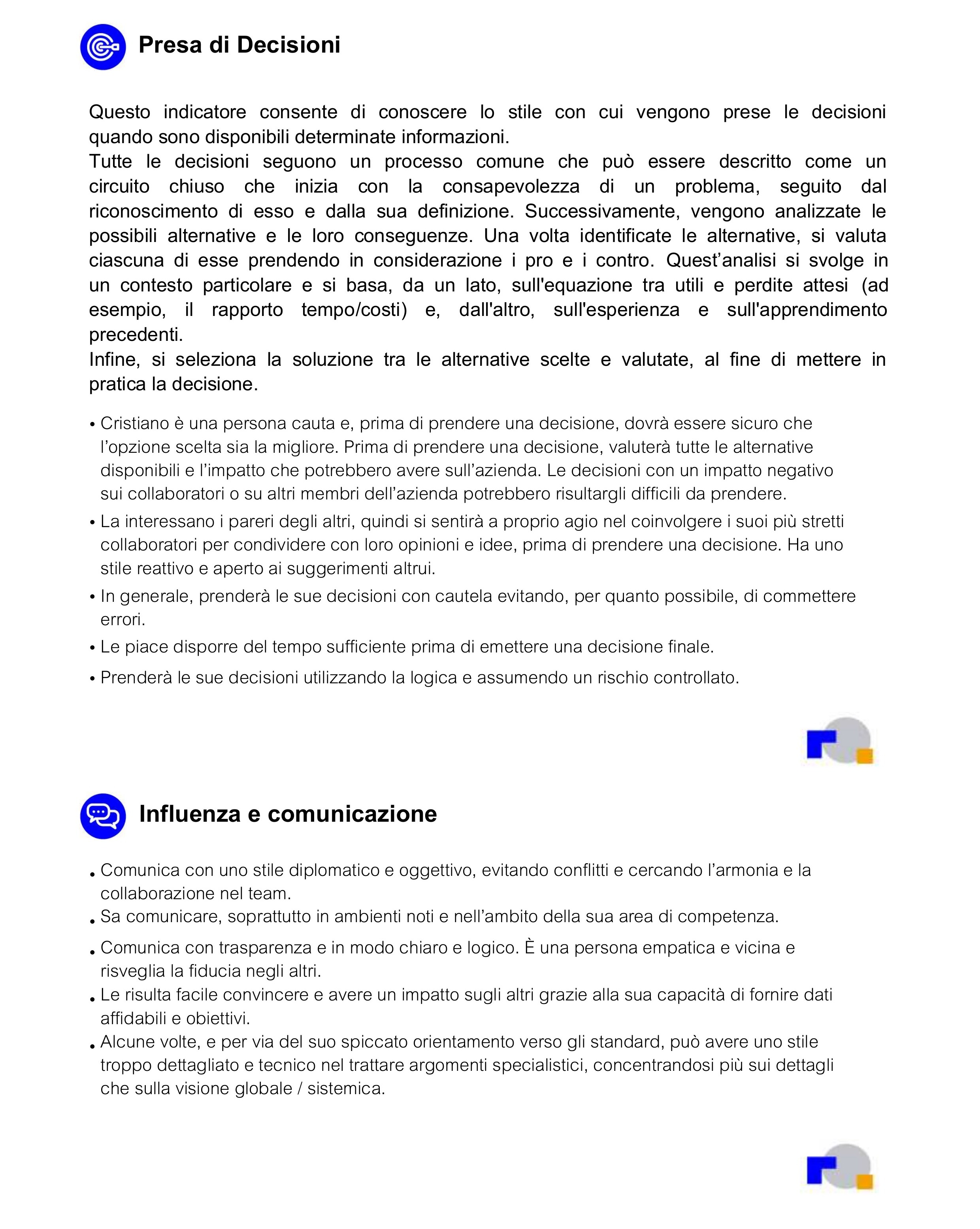 Presa di Decisioni, Influenza e comunicazione